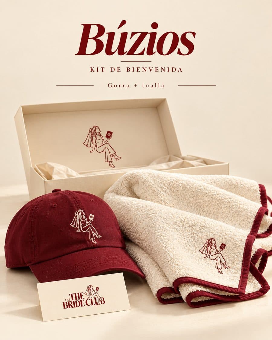 Kit de bienvenida de Búzios: Gorra y toalla